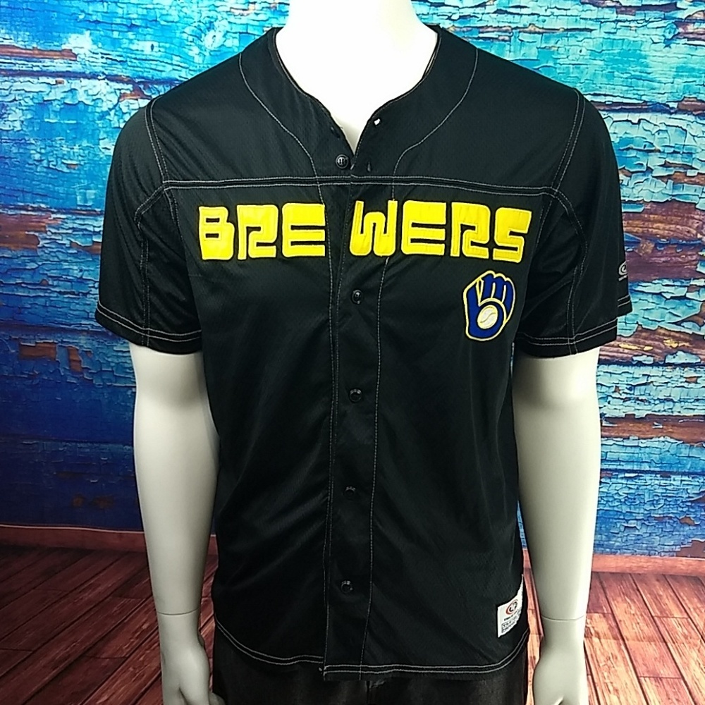 Brewers black MLB team jersey by True Fan
